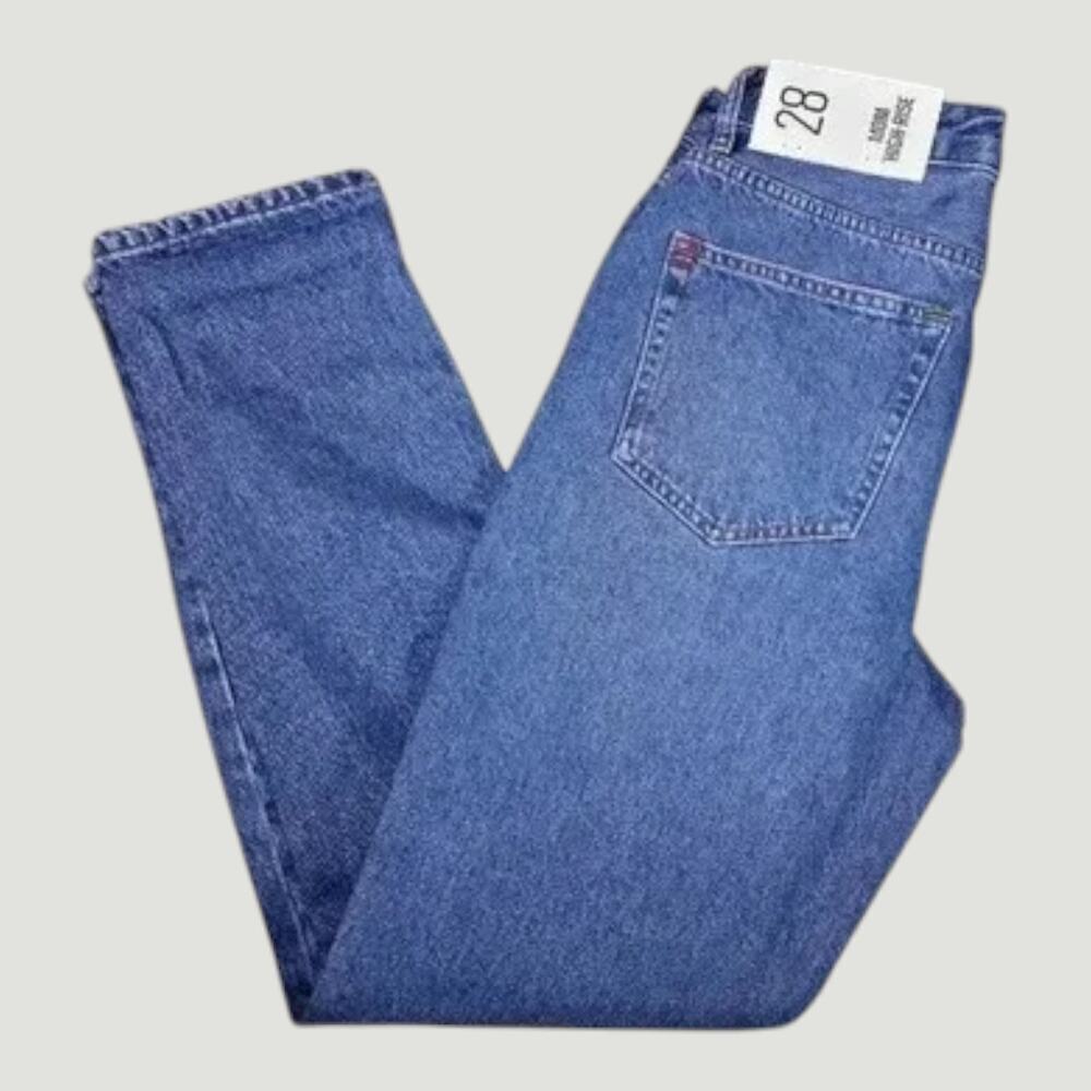 BDG Urban Outfitters Mom High Rise Jeans Size 28 Blue Straight Leg Denim